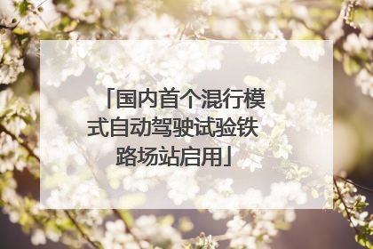 国内首个混行模式自动驾驶试验铁路场站启用