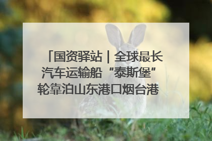 国资驿站｜全球最长汽车运输船“泰斯堡”轮靠泊山东港口烟台港；渤海最大油气平台完成浮托安装