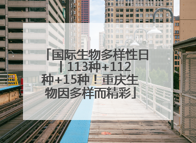 国际生物多样性日丨113种+112种+15种！重庆生物因多样而精彩