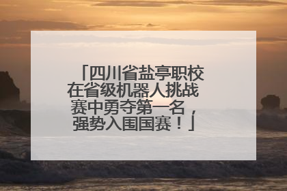四川省盐亭职校在省级机器人挑战赛中勇夺第一名，强势入围国赛！