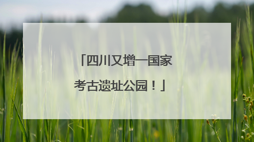 四川又增一国家考古遗址公园！