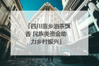 四川苗乡油茶飘香 民族类资金助力乡村振兴