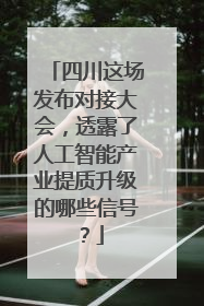 四川这场发布对接大会，透露了人工智能产业提质升级的哪些信号？