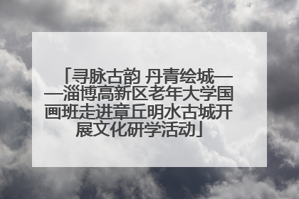 寻脉古韵 丹青绘城——淄博高新区老年大学国画班走进章丘明水古城开展文化研学活动