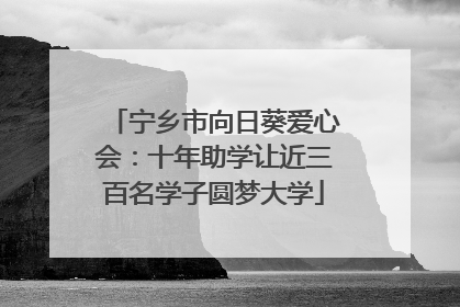 宁乡市向日葵爱心会：十年助学让近三百名学子圆梦大学