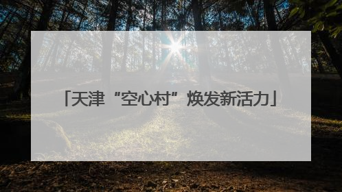 天津“空心村”焕发新活力