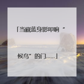 当藏蓝身影叩响“候鸟”的门……