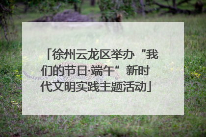 徐州云龙区举办“我们的节日·端午”新时代文明实践主题活动
