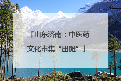 山东济南：中医药文化市集“出摊”