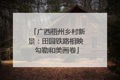 广西梧州乡村新景：田园铁路相映 勾勒和美画卷