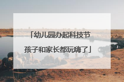 幼儿园办起科技节 孩子和家长都玩嗨了