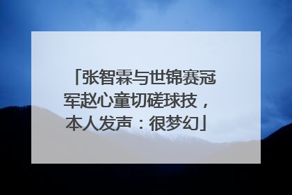 张智霖与世锦赛冠军赵心童切磋球技，本人发声：很梦幻