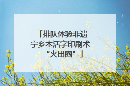 排队体验非遗 宁乡木活字印刷术“火出圈”