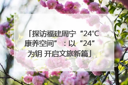 探访福建周宁“24℃康养空间”：以“24”为钥 开启文旅新篇