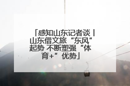 感知山东记者谈丨山东借文旅“东风”起势 不断塑强“体育+”优势