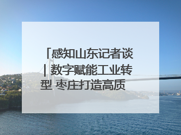 感知山东记者谈｜数字赋能工业转型 枣庄打造高质量发展新引擎