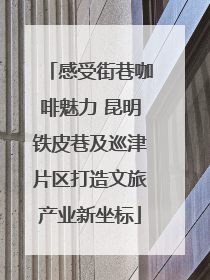 感受街巷咖啡魅力 昆明铁皮巷及巡津片区打造文旅产业新坐标