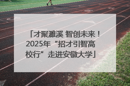 才聚濉溪 智创未来！2025年“招才引智高校行”走进安徽大学