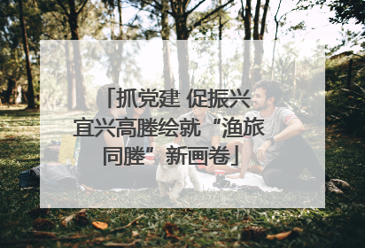抓党建 促振兴 宜兴高塍绘就“渔旅同塍”新画卷