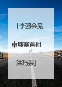 李强会见柬埔寨首相洪玛奈