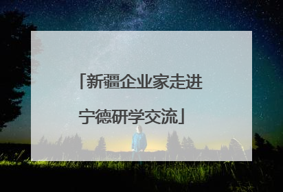 新疆企业家走进宁德研学交流