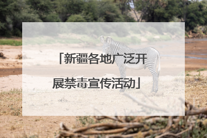 新疆各地广泛开展禁毒宣传活动