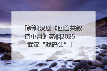 新编汉剧《回首共叙诗中月》亮相2025武汉“戏码头”