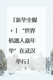 新华全媒+丨“世界机器人嘉年华”在武汉举行