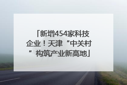新增454家科技企业！天津“中关村”构筑产业新高地