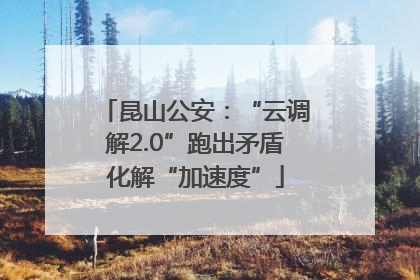 昆山公安：“云调解2.0”跑出矛盾化解“加速度”