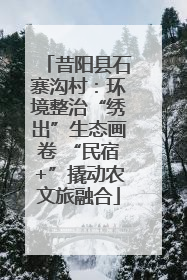 昔阳县石寨沟村：环境整治“绣出”生态画卷 “民宿+”撬动农文旅融合