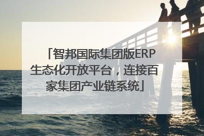 智邦国际集团版ERP生态化开放平台，连接百家集团产业链系统