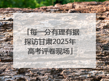每一分有理有据 探访甘肃2025年高考评卷现场