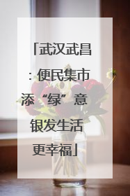 武汉武昌：便民集市添“绿”意 银发生活更幸福