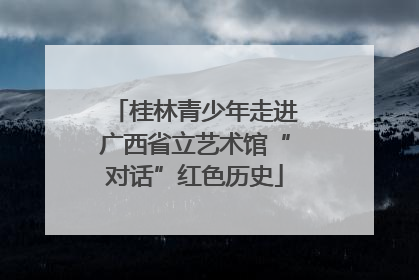 桂林青少年走进广西省立艺术馆“对话”红色历史