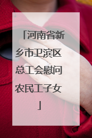 河南省新乡市卫滨区总工会慰问农民工子女