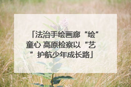 法治手绘画廊“绘”童心 高原检察以“艺”护航少年成长路
