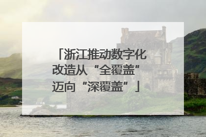 浙江推动数字化改造从“全覆盖”迈向“深覆盖”