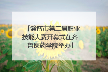 淄博市第二届职业技能大赛开幕式在齐鲁医药学院举办