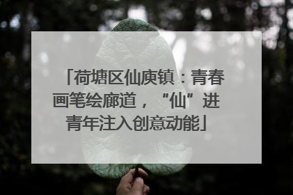 荷塘区仙庾镇：青春画笔绘廊道，“仙”进青年注入创意动能
