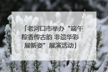老河口市举办“端午粽香传古韵 非遗华彩展新姿”展演活动
