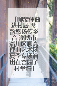 聊斋俚曲进村居 琴韵悠扬传乡音 淄博市淄川区聊斋俚曲艺术团夏季专场演出在杏园子村举行
