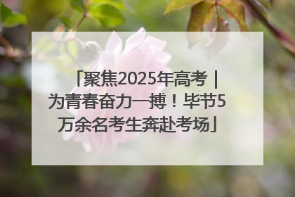聚焦2025年高考｜为青春奋力一搏！毕节5万余名考生奔赴考场