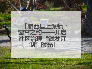 肥西县上派镇：窗帘之约——开启社区治理“银发订制”时光