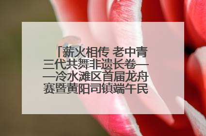 薪火相传 老中青三代共舞非遗长卷——冷水滩区首届龙舟赛暨黄阳司镇端午民俗文化活动侧记