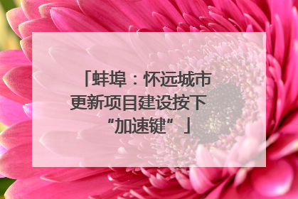 蚌埠：怀远城市更新项目建设按下“加速键”