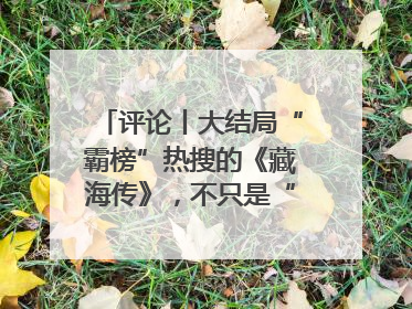 评论丨大结局“霸榜”热搜的《藏海传》，不只是“肖战变了”