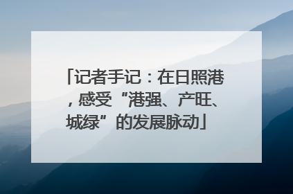 记者手记：在日照港，感受“港强、产旺、城绿”的发展脉动