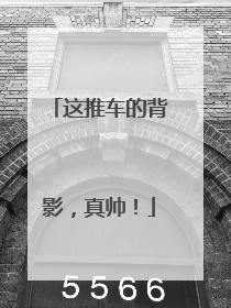 这推车的背影，真帅！
