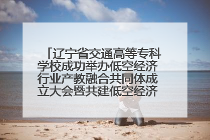 辽宁省交通高等专科学校成功举办低空经济行业产教融合共同体成立大会暨共建低空经济产教融合新生态论坛